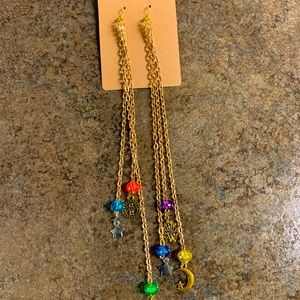 New handmade chain dangle earrings